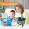 25 Pack Mini Canvas and Easel Set, 6 x 6 inch Small Canvas with Woood Easel, Paint, Brushes, Palettes, Acrylic Canvas Painting Kit for Kids Painting Party